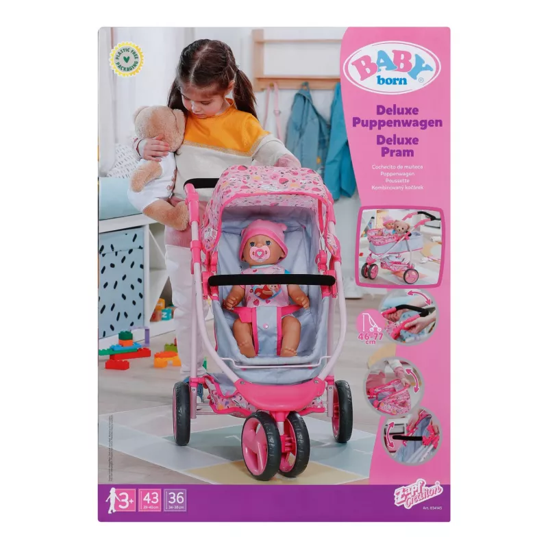 BABY born Deluxe Cochecito para muñecas, cochecito para muñecas, 3 año(s)