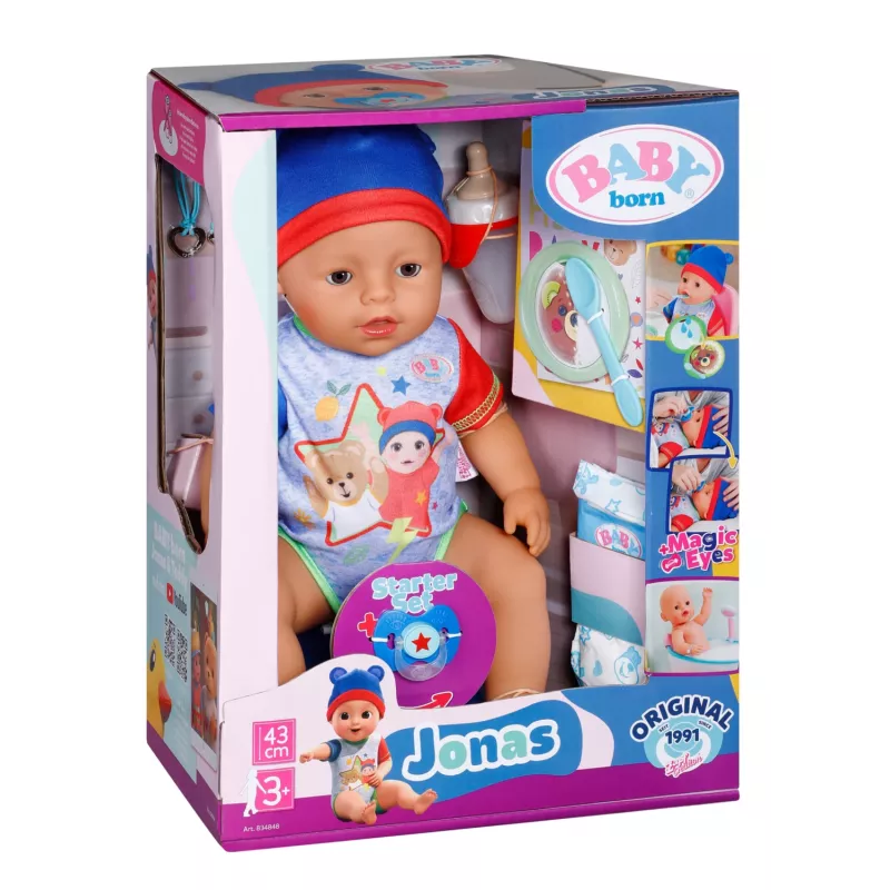 BABY born Jonas 43cm, muñeca bebé, masculino, 3 años, niño/niña, 430 mm, multicolor