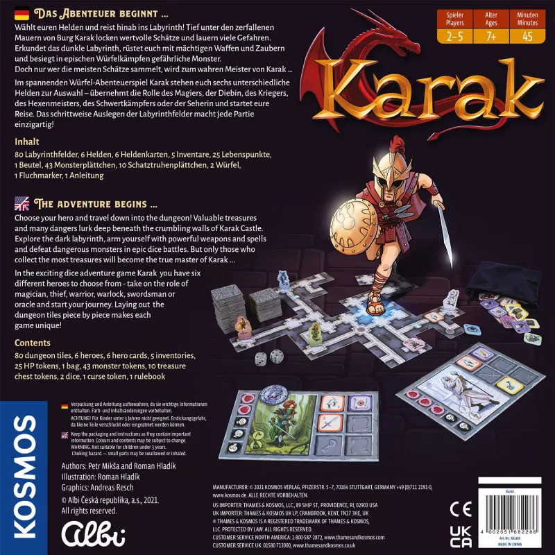 Kosmos Karak juego de mesa juego de rol