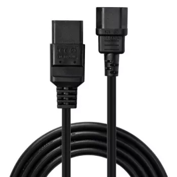Lindy Alargador de cable de alimentación C14 a C19 de 1 m, Negro, 1 m, IEC C14, IEC C19, 250 V