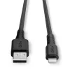 Lindy Cable de carga y sincronización USB Type-A a Lightning reforzado de 2 m