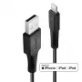 Lindy Cable de carga y sincronización USB Type-A a Lightning reforzado de 3 m