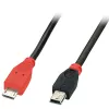 Lindy Cable OTG USB 2.0 Type Micro-B a Mini-B de 0,5 m, 0,5 m, Mini-USB B, Micro-USB B, USB 2.0, 0,48 Gbit/s, Negro, Rojo