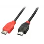 Lindy Cable OTG USB 2.0 Type Micro-B a Micro-B de 2 m, 2 m, Micro-USB B, Micro-USB B, USB 2.0, conector macho/conector macho, Negro