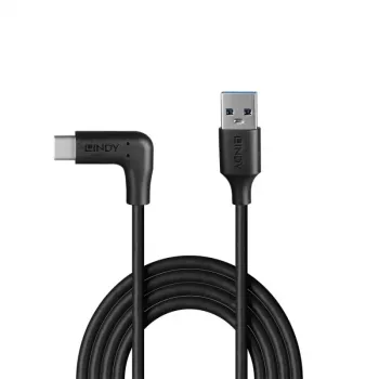 Lindy Cable USB 3.2 Type-A a C de 1,5 m, acodado 90°, 10 Gbit/s