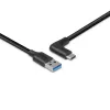 Lindy Cable USB 3.2 Type-A a C de 1,5 m, acodado 90°, 10 Gbit/s