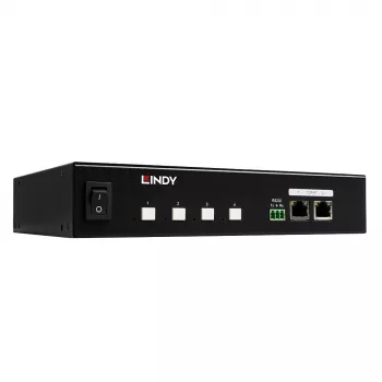 Lindy 32622 Unidad de distribución de corriente (PDU) 4 salidas AC 1U Negro