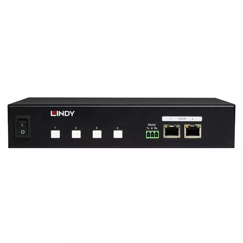 Lindy 32622 Unidad de distribución de corriente (PDU) 4 salidas AC 1U Negro