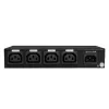 Lindy 32622 Unidad de distribución de corriente (PDU) 4 salidas AC 1U Negro