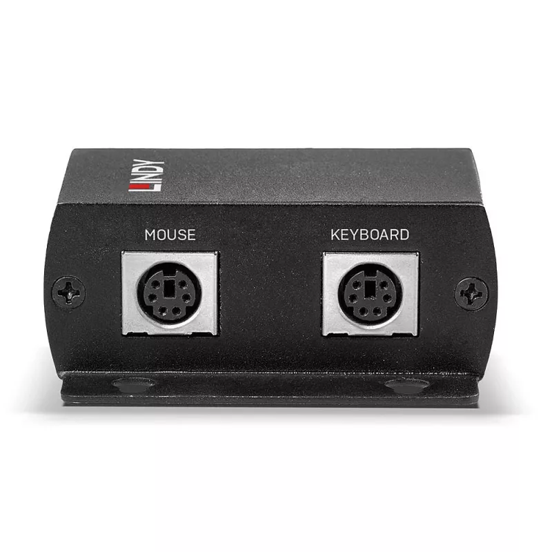 Lindy Extensor PS/2 KM Cat.5e/6 de 100 m, transmisor y receptor, con cable, 100 m, Cat5e, Cat6, Negro, CE, FCC, RoHS y REACH, CP65
