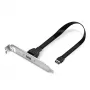 Lindy Placa trasera USB 3.1 Gen 2 Type C de un puerto, 0,45 m, USB A, conector macho, conector macho, 0 - 65 °C, 0 - 70 °C