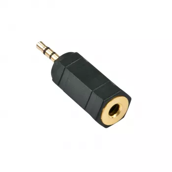 Lindy 35622 Cambiador de género de cable 2,5 mm 3,5 mm Negro