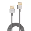 Lindy Cable HDMI Ultra High Speed fino, 0,5 m, 0,5 m, HDMI Type-A (estándar), HDMI Type-A (estándar), 48 Gbit/s, blanco