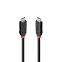 Lindy Cable USB4 240W Type-C de 2 m, Black Line, 2 m, USB C, USB C, USB4 Gen 3x2, 40 Gbit/s, negro