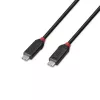 Lindy Cable USB4 240W Type-C de 2 m, Black Line, 2 m, USB C, USB C, USB4 Gen 3x2, 40 Gbit/s, negro