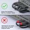 Lindy Cable HDMI 4K60Hz de 3 m, flexible, 3 m, HDMI Type-A (estándar), HDMI Type-A (estándar), 18 Gbit/s, negro