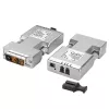 Lindy Extensor DVI-D Single Link de fibra óptica de 1500 m, DVI, DVI-D, 1920 x 1200 píxeles, plata, 1500 m, 40 x 70 x 15 mm