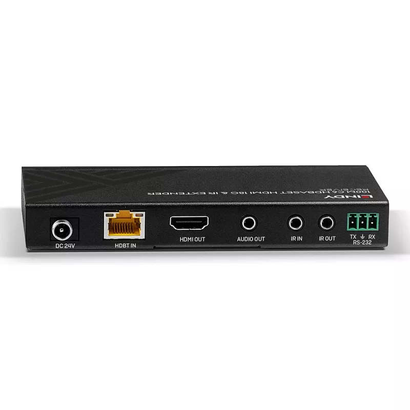 Lindy Extensor HDBaseT Cat.6 HDMI 4K60, IR y RS-232 de 100 m, receptor