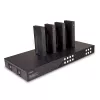Lindy Matriz extensor HDBaseT Cat.6 4x4 HDMI 4K60 de 150 m, 3840 x 2160 píxeles, transmisor y receptor AV, 150 m, con cable, negro, HDCP