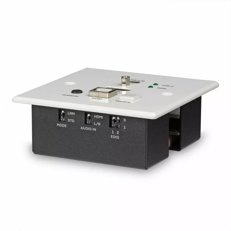 Lindy Extensor KVM HDBaseT Cat.6 HDMI 4K60 y Type-C de 150 m con toma de pared UK, transmisor