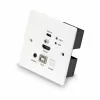 Lindy Extensor KVM HDBaseT Cat.6 HDMI 4K60 y Type-C de 150 m con toma de pared UK, transmisor