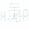 Lindy Extensor KVM HDBaseT Cat.6 HDMI 4K60 y Type-C de 150 m con toma de pared UK, transmisor