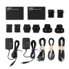 Lindy Extensor HDMI, KVM e IR over IP, transmisor y receptor, con cable, 150 m, Cat5e, Cat6, negro, metal