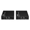 Lindy Extensor HDMI, KVM e IR over IP, transmisor y receptor, con cable, 150 m, Cat5e, Cat6, negro, metal