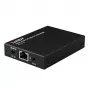 Lindy Extensor HDMI, KVM e IR over IP, receptor, transmisor y receptor, con cable, 150 m, Cat5e, Cat6, negro, metal