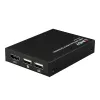 Lindy Extensor HDMI, KVM e IR over IP, receptor, transmisor y receptor, con cable, 150 m, Cat5e, Cat6, negro, metal