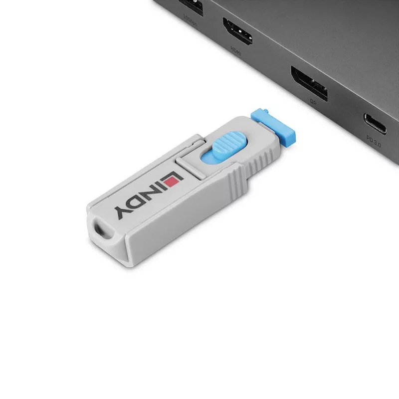 Lindy 40325 Bloqueador de puertos DisplayPort azul acrilonitrilo butadieno estireno (ABS) 10 uds.