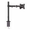 Lindy Soporte para un solo monitor con mástil y pinza de mesa, pinza, 8 kg, 43,2 cm (17 inch), 71,1 cm (28 inch), 100 x 100 mm, negro