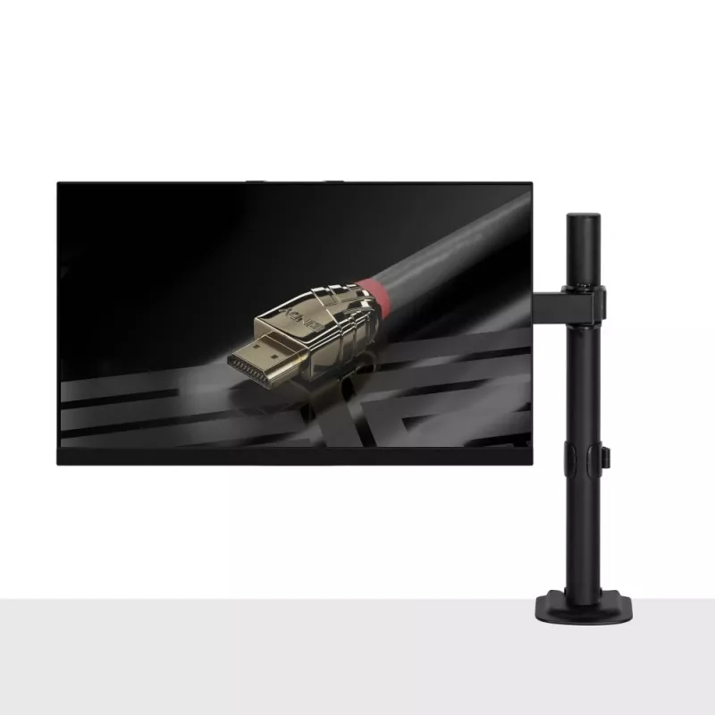 Lindy Soporte de monitor ajustable individual, 8 kg, 33 cm (13