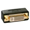 Lindy Adaptador DVI-D Premium, conector macho a conector hembra, DVI-I, DVI-D, negro