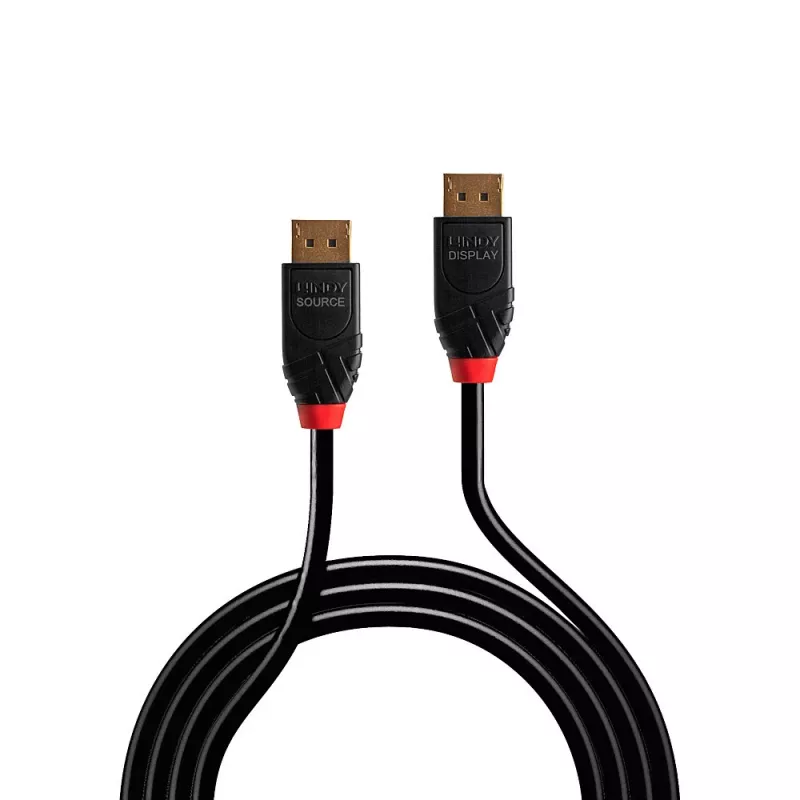Lindy Cable activo DisplayPort 1.4 de 5 m, 5 m, DisplayPort, DisplayPort, conector macho, conector macho, 7680 x 4320 píxeles
