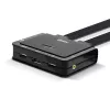 Lindy Switch KVM de cable DisplayPort 1.2, USB 2.0 y audio de 2 puertos