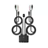 Lindy Switch KVM de cable DisplayPort 1.2, USB 2.0 y audio de 2 puertos