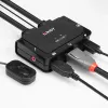 Lindy Switch KVM de cable DisplayPort 1.2, USB 2.0 y audio de 2 puertos