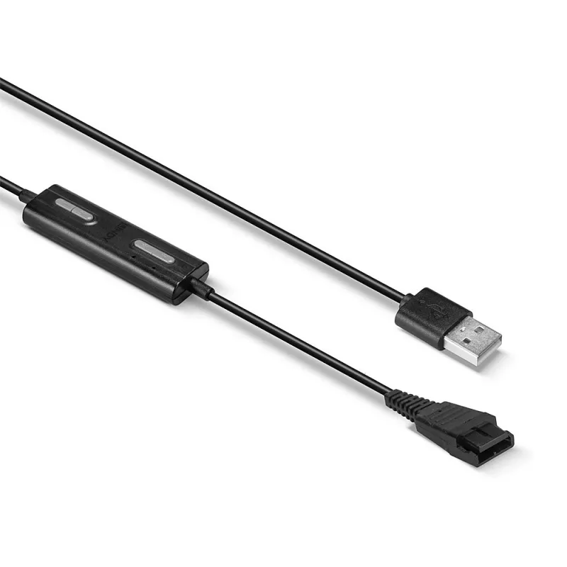 Lindy Adaptador USB Type-A a Jabra Quick Disconnect para auriculares