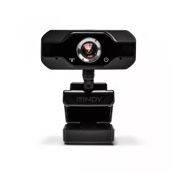 Lindy Webcam Full HD 1080p con micrófono, 1920 x 1080 píxeles, Full HD, 30 fps, manual, auto, 110°