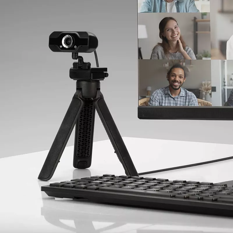 Lindy Webcam Full HD 1080p con micrófono, 1920 x 1080 píxeles, Full HD, 30 fps, manual, auto, 110°