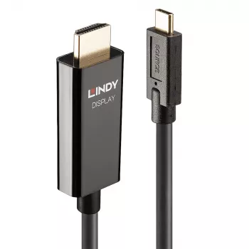 Lindy 10m USB Type-C a HDMI 4K60 Cable adaptador con HDR, 10 m, USB Type-C, HDMI Type A (estándar), macho, macho, recto