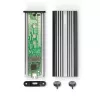 Lindy Caja para SSD NVMe M.2 USB 3.2 Gen 2 x2, caja para SSD, M.2, PCI Express, 20 Gbit/s, conexión USB, plata