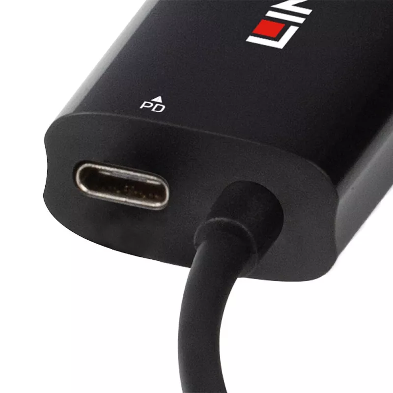 Lindy 43328 base de conexión/replicador de puertos para portátil USB 3.2 Gen 1 (3.1 Gen 1) Type-C negro