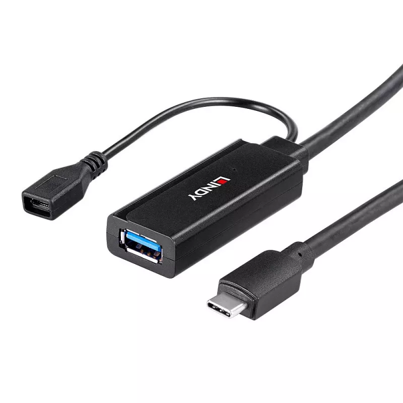 Lindy Alargador activo USB 3.2 Gen 1 C/A de 5 m