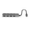 Lindy Hub USB 3.2 Type-C de 4 puertos con interruptores de encendido/apagado
