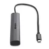 Lindy 43385 Hub de interfaces USB Type-C 10000 Mbit/s gris