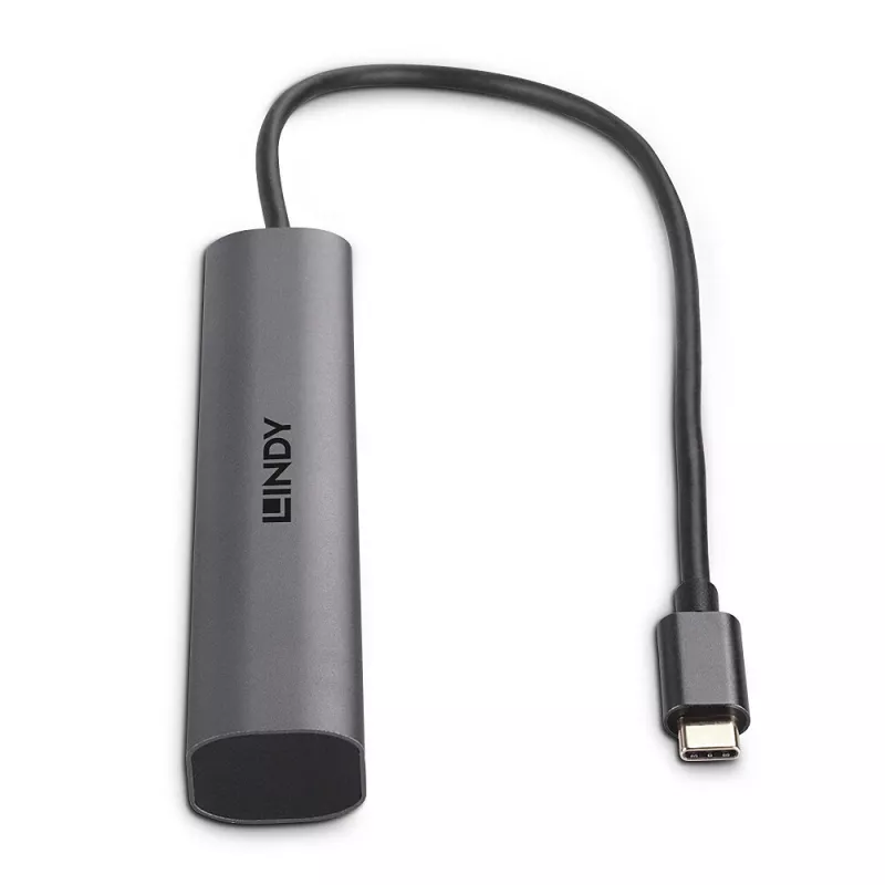 Lindy 43385 Hub de interfaces USB Type-C 10000 Mbit/s gris
