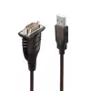Lindy 43413 Cable serie gris 1,5 m USB Type-A RS-232