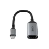 Lindy 43428 Adaptador de cable de vídeo 0,15 m USB Type-C HDMI gris